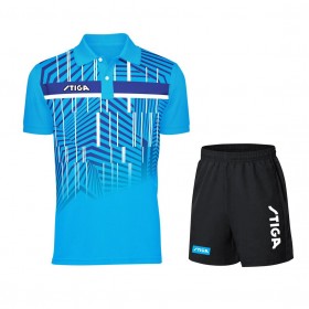 Combo Quần Áo Stiga Thác Nước Màu Xanh Da Trời