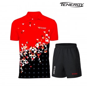 Combo Quần Áo Tenergy Lăng Kính Màu Đỏ