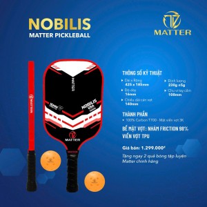 MATTER PICKLEBALL NOBILIS - ĐỎ