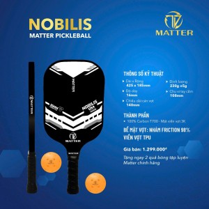 MATTER PICKLEBALL NOBILIS - ĐEN